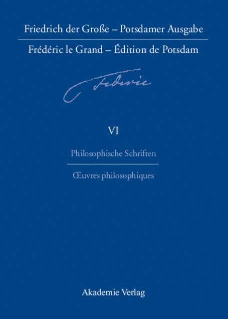 Brunhilde Wehinger, Anne Baillot - Philosophische Schriften - Oeuvres philosophiques, E-bok