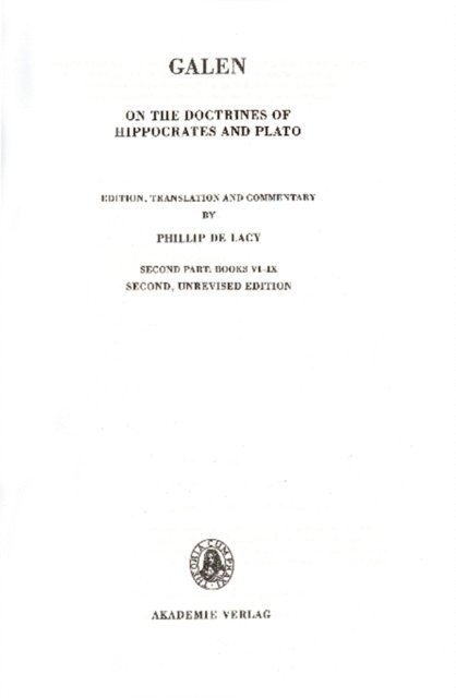 Philipp deLacy - Second Part: Books VI-IX, E-bok
