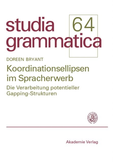 Doreen Bryant - Koordinationsellipsen im Spracherwerb, E-bok