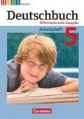 Deutschbuch 5. Schuljahr. Arbeitsheft mit L�sungen. Differenzierende Ausgabe Hessen