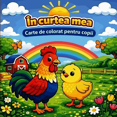 În curtea mea Carte de colorat pentru copii
