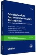 Schnell�bersicht Sozialversicherung 2025 Beitragsrecht
