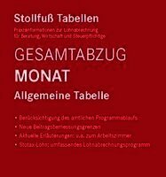 Tabelle, Gesamtabzug 2026 Monat