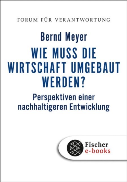 Bernd Meyer, Klaus Wiegandt - Wie muss die Wirtschaft umgebaut werden?, E-bok