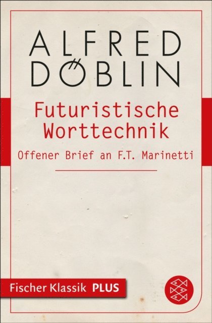 Alfred Doblin - Futuristische Worttechnik, E-bok