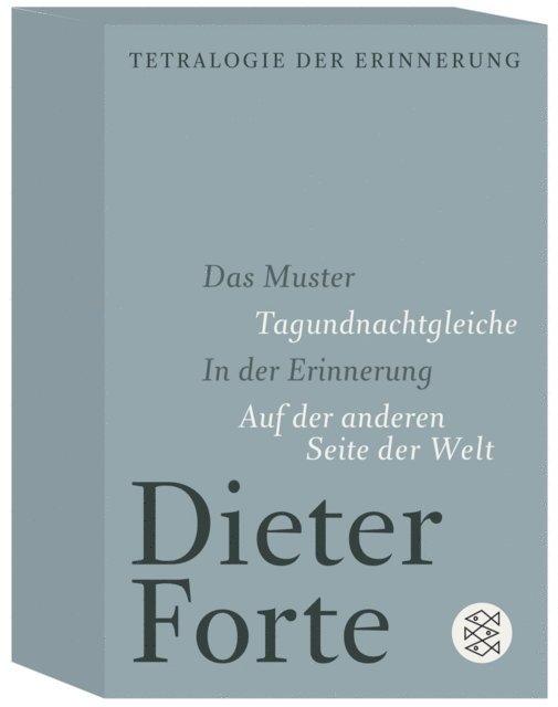 Dieter Forte - Tetralogie der Erinnerung, E-bok