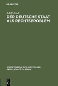 deutsche Staat als Rechtsproblem
