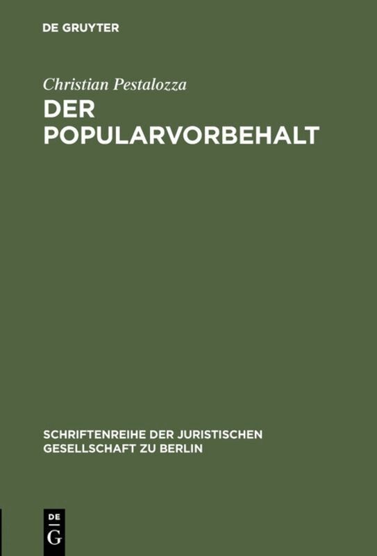 Popularvorbehalt