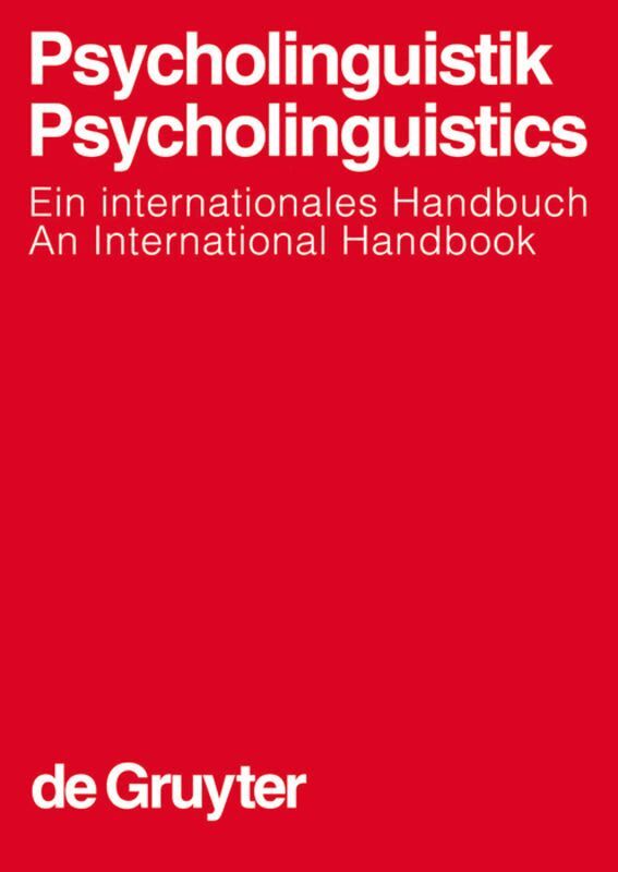 Gert Rickheit, Theo Herrmann, Werner Deutsch - Psycholinguistik. Psycholinguistics, Inbunden. Tillgänglighet: Tillfälligt slut