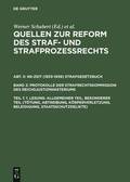 Quellen zur Reform des Straf- und Strafprozessrechts, Teil 1, 1. Lesung