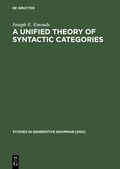 Unified Theory of Syntactic Categories