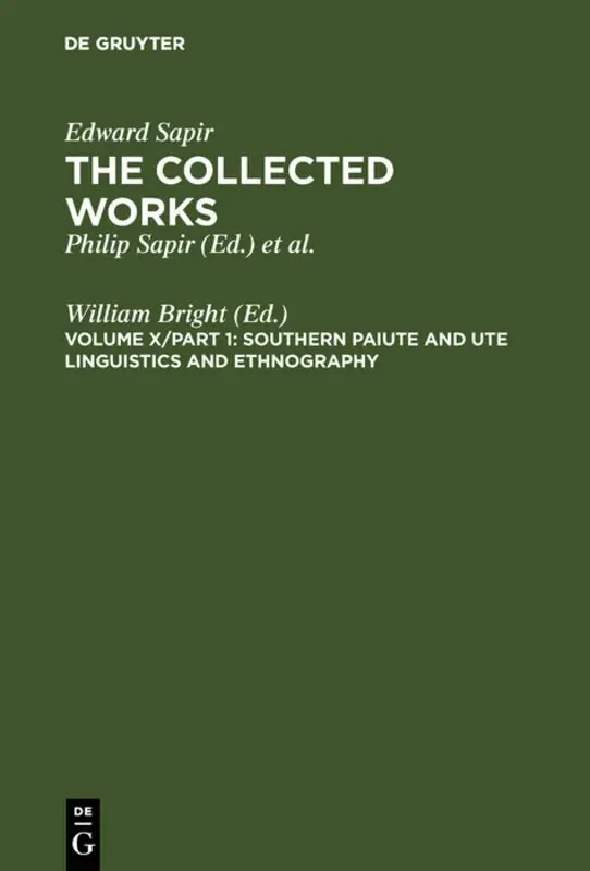 William Bright - Southern Paiute and Ute Linguistics and Ethnography, Inbunden. Tillgänglighet: Tillfälligt slut