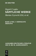 S�mtliche Werke, Band 2/Teil 1, Vermischte Gedichte