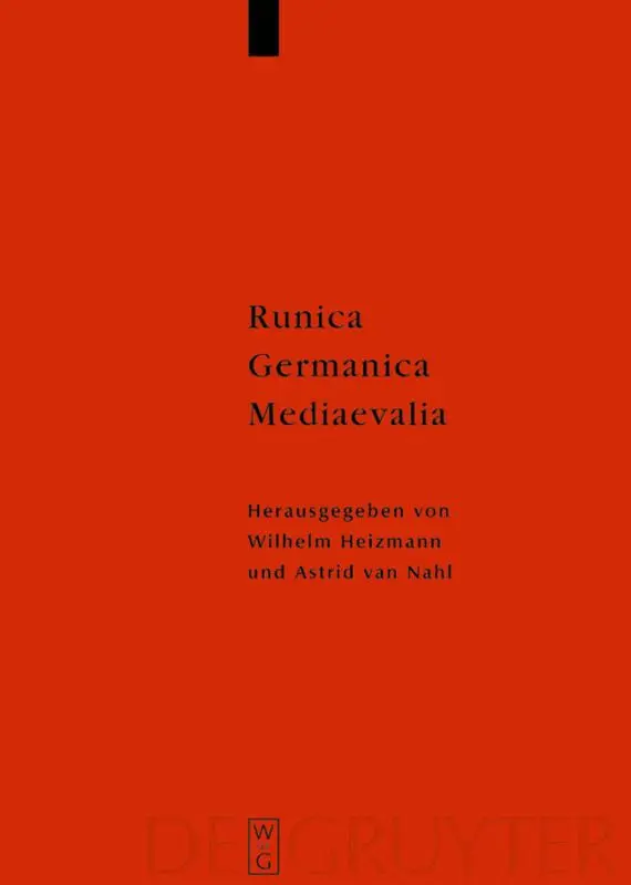 Wilhelm Heizmann, Astrid van Nahl - Runica - Germanica - Mediaevalia, Inbunden. Tillgänglighet: Tillfälligt slut