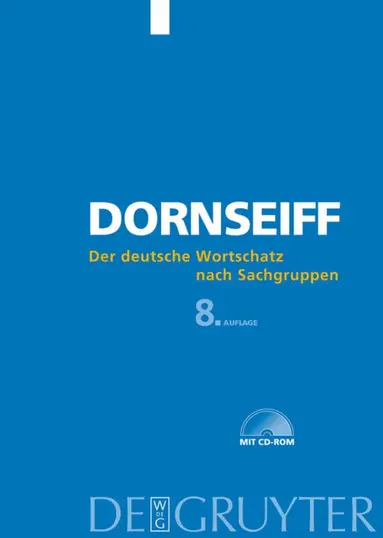 deutsche Wortschatz nach Sachgruppen