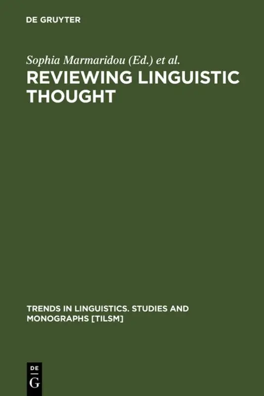 Sophia Marmaridou, Kiki Nikiforidou, Eleni Antonopoulou - Reviewing Linguistic Thought, Inbunden. Tillgänglighet: Lägg i varukorg