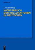 W�rterbuch Der Kollokationen Im Deutschen