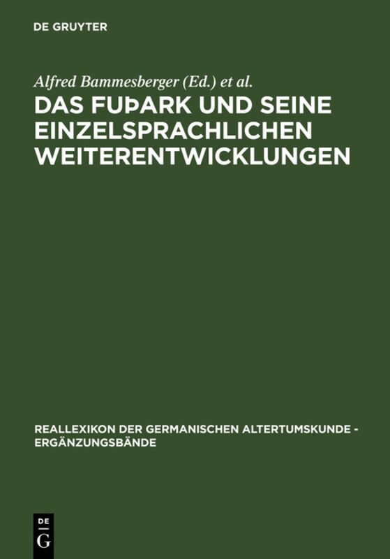 Alfred Bammesberger, Gabriele Waxenberger - fuþark und seine einzelsprachlichen Weiterentwicklungen, Inbunden