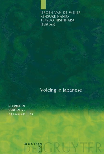 Tetsuo Nishihara, Kensuke Nanjo, Jeroen van de Weijer - Voicing in Japanese, E-bok