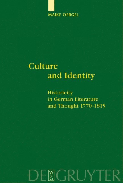 Maike Oergel - Culture and Identity, E-bok