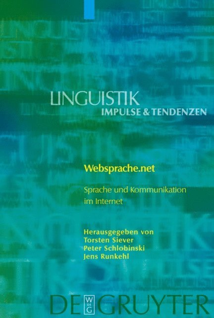 Jens Runkehl, Peter Schlobinski, Torsten Siever - Websprache.net, E-bok