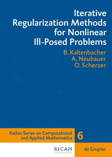 Otmar Scherzer, Andreas Neubauer, Barbara Kaltenbacher - Iterative Regularization Methods for Nonlinear Ill-Posed Problems, E-bok
