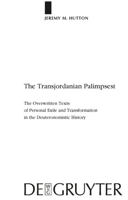 Jeremy M. Hutton - Transjordanian Palimpsest, E-bok