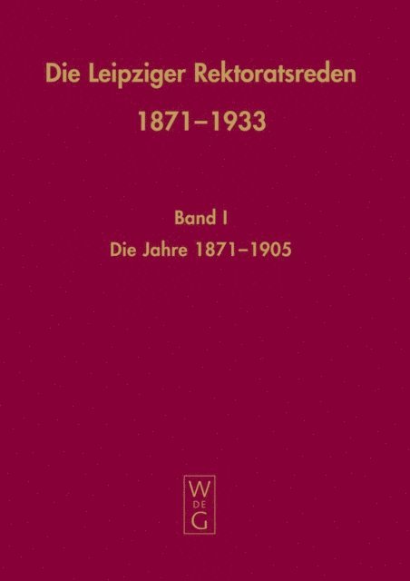 Franz Hauser - Die Leipziger Rektoratsreden 1871-1933, E-bok