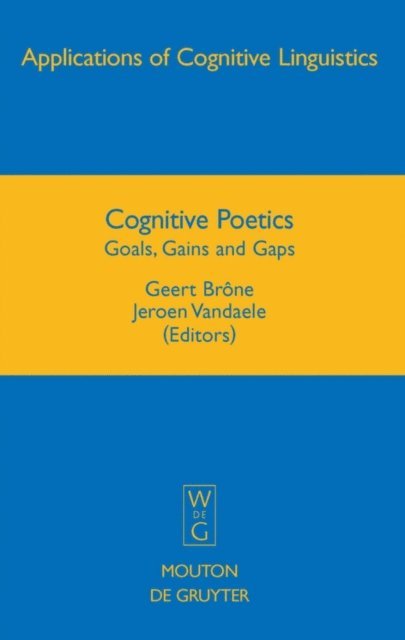 Jeroen Vandaele, Geert Brone - Cognitive Poetics, E-bok