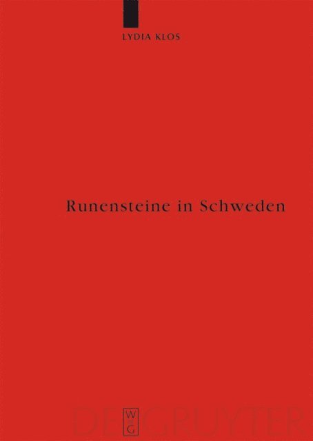 Lydia Klos - Runensteine in Schweden, E-bok