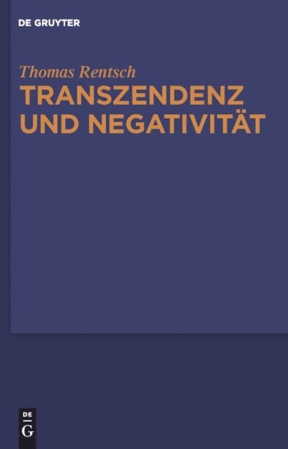 Thomas Rentsch - Transzendenz und Negativität, E-bok