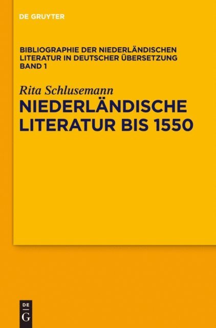 Rita Schlusemann - Niederländische Literatur bis 1550, E-bok