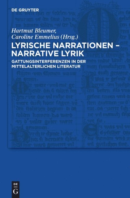 Caroline Emmelius, Hartmut Bleumer - Lyrische Narrationen – narrative Lyrik, E-bok