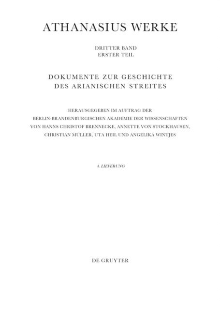 Angelika Wintjes, Uta Heil, Christian Muller, Annette von Stockhausen, Hanns Christof Brennecke - Bis zur Synode von Alexandrien, E-bok