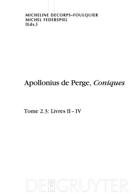 Michel Federspiel, Micheline Decorps-Foulquier - Livres II-IV. Édition et traduction du texte grec, E-bok