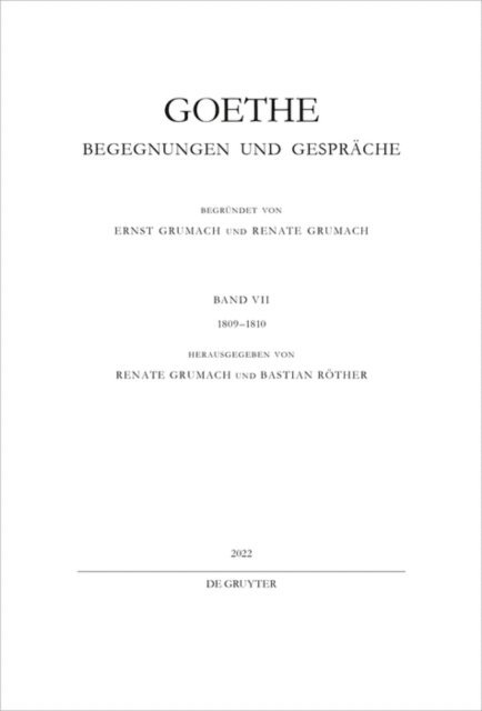 Bastian Rother, Renate Grumach - 1809–1810, E-bok
