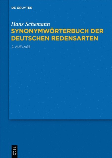 Hans Schemann - Synonymwörterbuch der deutschen Redensarten, E-bok