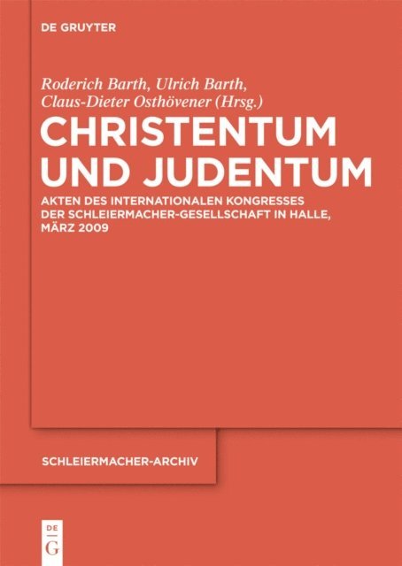 Claus-Dieter Osthovener, Ulrich Barth, Roderich Barth - Christentum und Judentum, E-bok