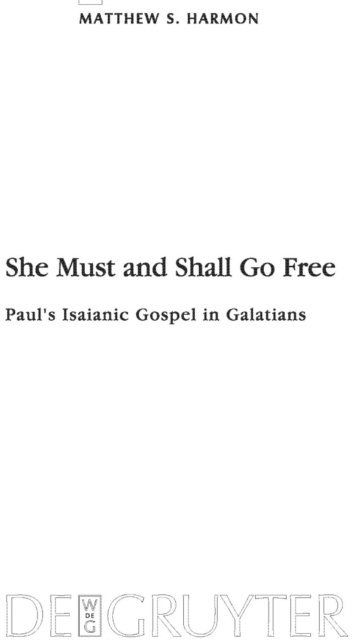 Matthew S. Harmon - She Must and Shall Go Free, E-bok