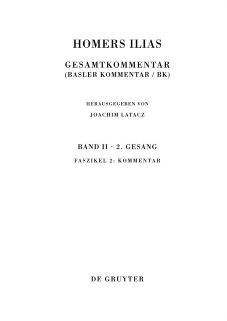 Edzard Visser, Magdalene Stoevesandt, Claude Brugger - Kommentar, E-bok