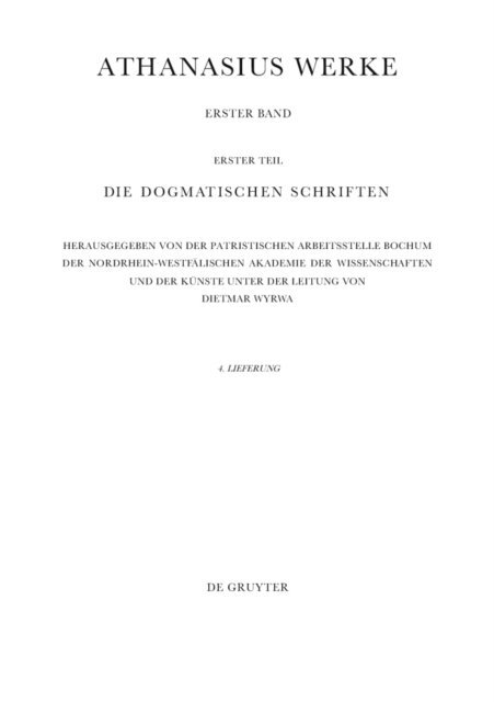 Kyriakos Savvidis, Dietmar Wyrwa - Epistulae I-IV ad Serapionem, E-bok