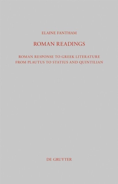Elaine Fantham - Roman Readings, E-bok