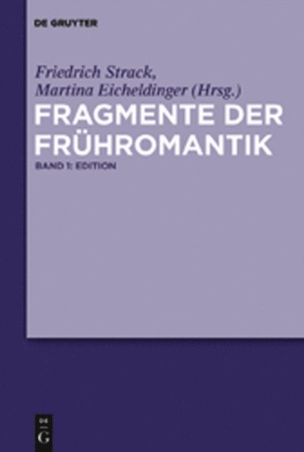Martina Eicheldinger, Friedrich Strack - Fragmente der Frühromantik, E-bok