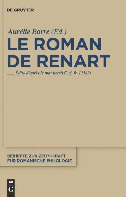 Aurelie Barre - Le roman de Renart, E-bok