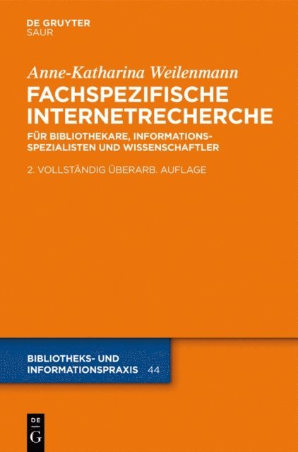 Anne-Katharina Weilenmann - Fachspezifische Internetrecherche, E-bok