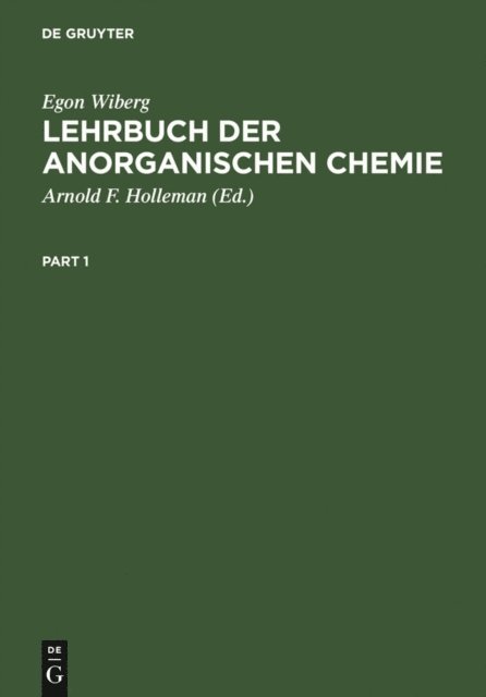Egon Wiberg - Lehrbuch der Anorganischen Chemie, E-bok