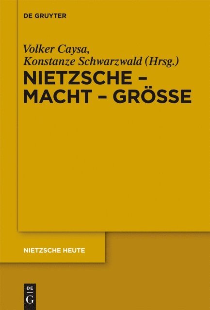 Konstanze Schwarzwald, Volker Caysa - Nietzsche - Macht - Größe, E-bok