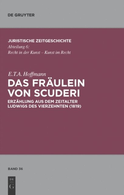 E.T.A. Hoffmann - Das Fräulein von Scuderi, E-bok