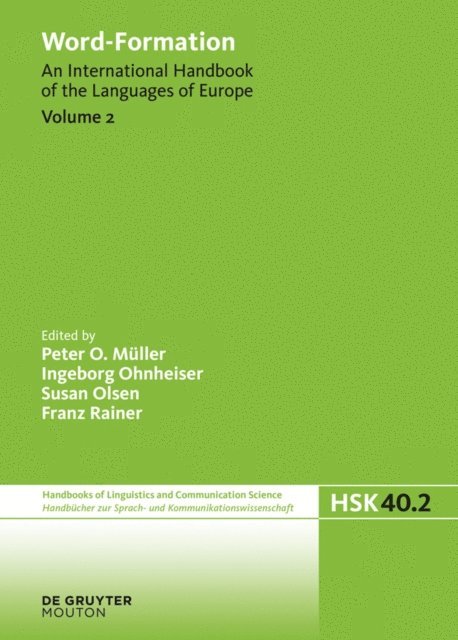 Franz Rainer, Susan Olsen, Ingeborg Ohnheiser, Peter O. Muller - Word-Formation, E-bok