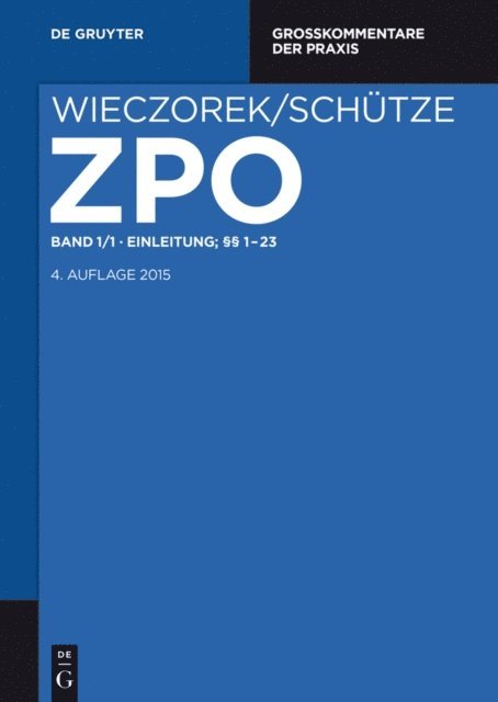 et al., Stefan Smid, Hanns Prutting - Einleitung; §§ 1-23, E-bok